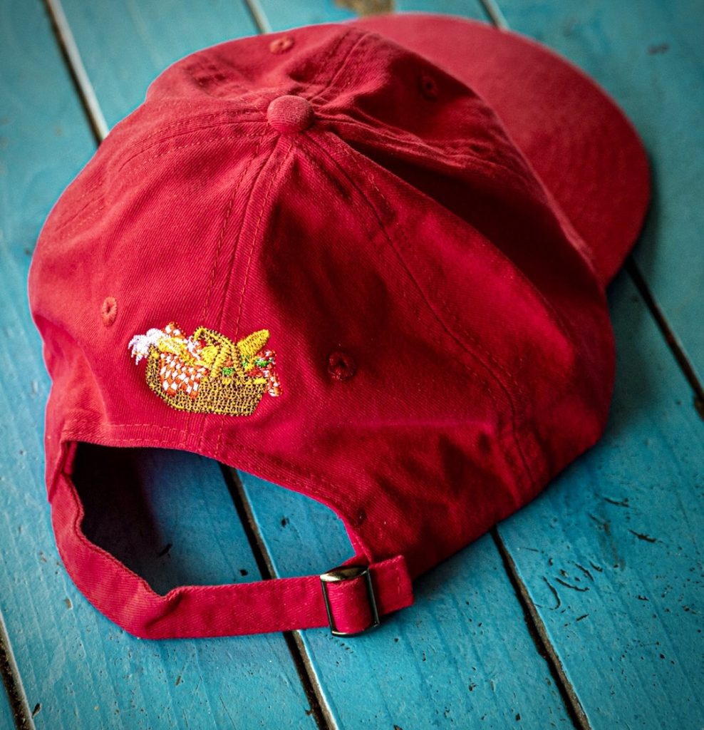 Red Washed Distressed Cap - Image 2