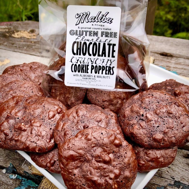 GLUTEN FREE/ FLOURLESS CHOCOLATE Crunchy Nutty COOKIE POPPERS